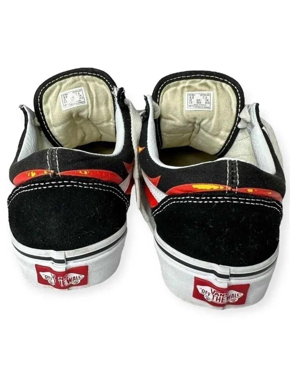 Vans Old Skool Flame Skate Shoes Men's‎ 6 Women's 7.5